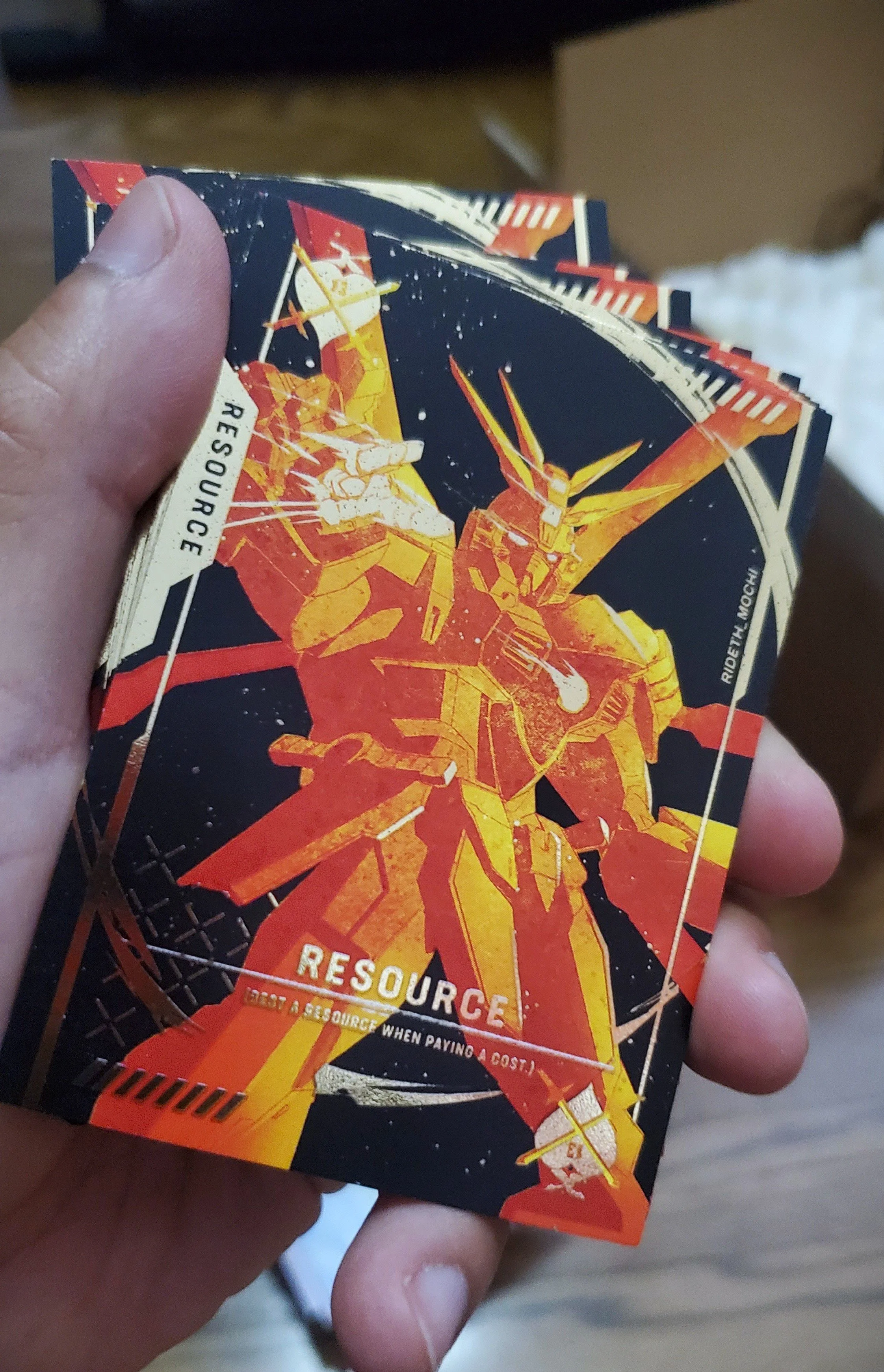 G Gundam Gold Foil TCG Proxie Card — Rideth_Mochi